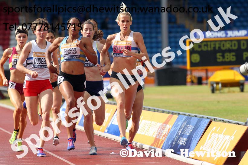 Womens 800 metres, Sainsbury's British Champs, Alexander Stadium, Birmingham. Photo: David T. Hewitson/Sprts for All Pics